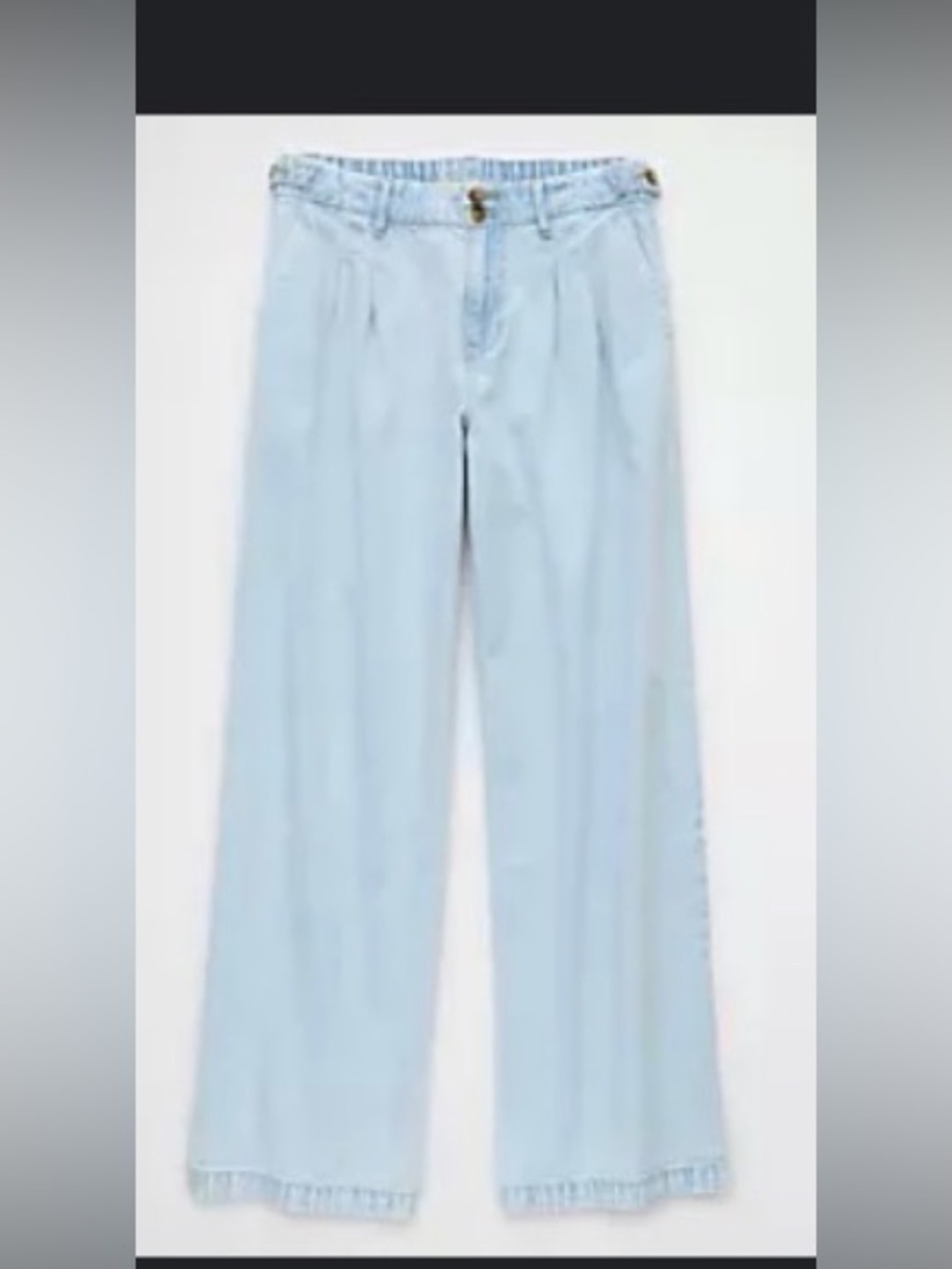 American Eagle Outfitters Light Blue Wide-Leg Women’s Jeans
